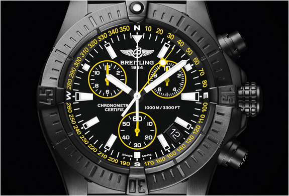 breitling avenger seawolf blacksteel code yellow