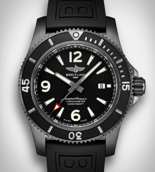 Breitling superocean automatic 46 blacksteel hotsell