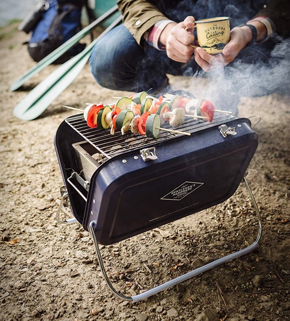 Portable Suitcase Barbecue