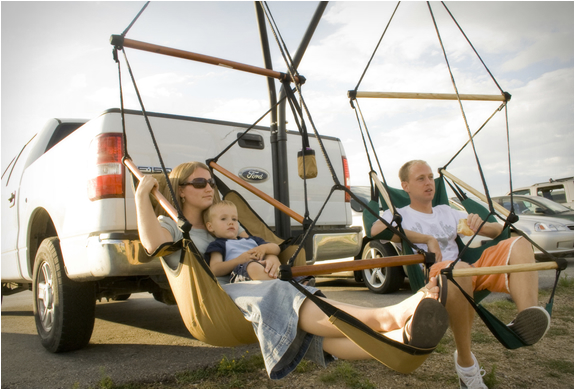 Trailer Hitch Stand Hammock Chair Combo