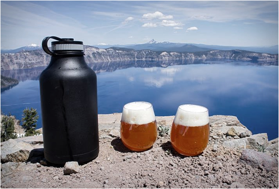 Rare Citron Hydro Flask shops 32 oz Beer Growler