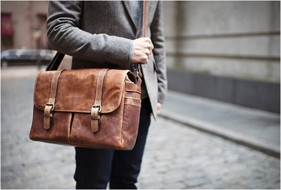 The Brixton Camera Laptop Messenger Bag